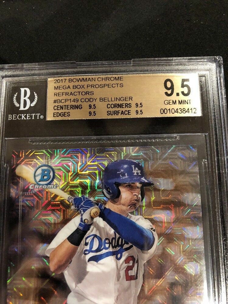 2017 Bowman Chrome Cody Bellinger Rookie Mojo Mega Box Refractor BGS 9.5 Gem
