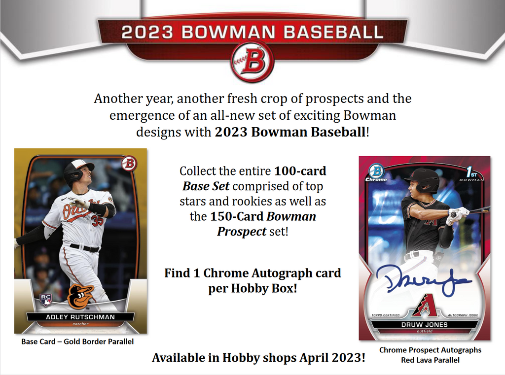 2023 Bowman Baseball Hobby 12 Box Case