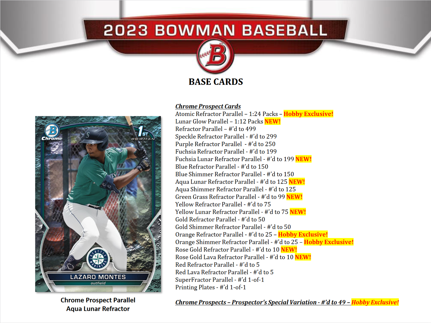 2023 Bowman Baseball Hobby Box