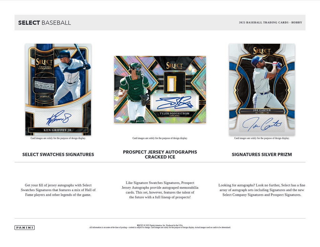 2023 Panini Select Baseball Hobby Box