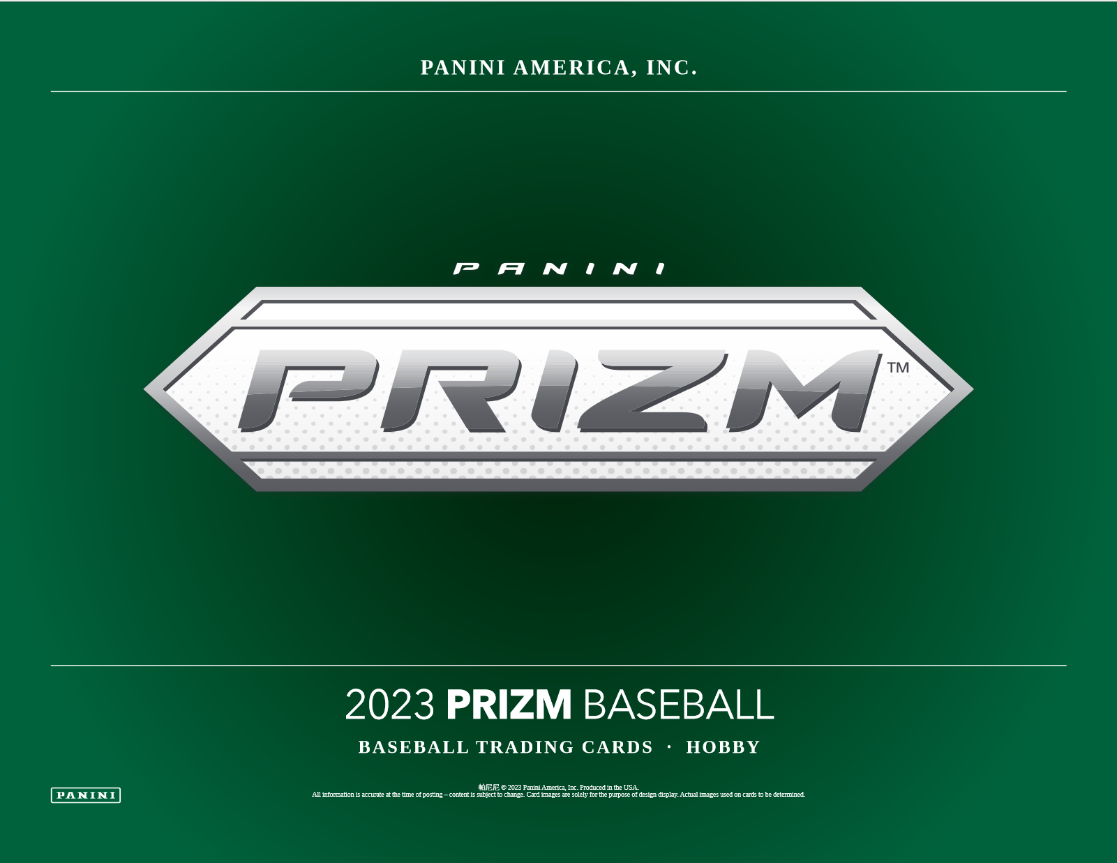 2023 Panini Prizm Baseball Hobby 12 Box Case