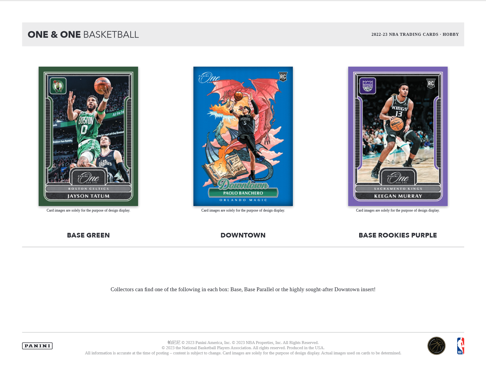 2022-23 Panini One & One Basketball Hobby Box