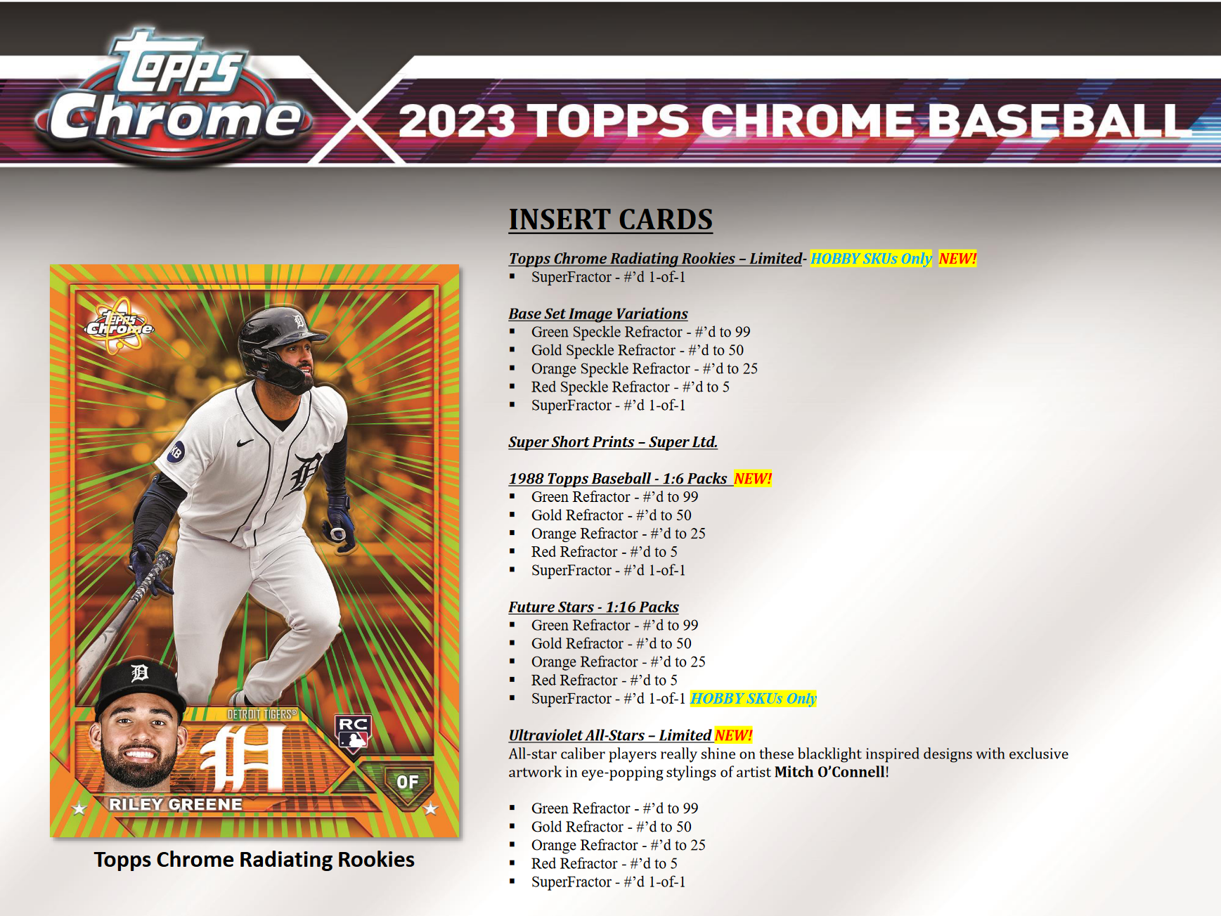 2023 Topps Chrome Baseball Hobby Box