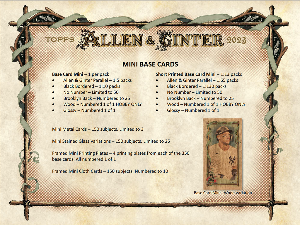 2023 Topps Allen & Ginter Baseball Hobby Box