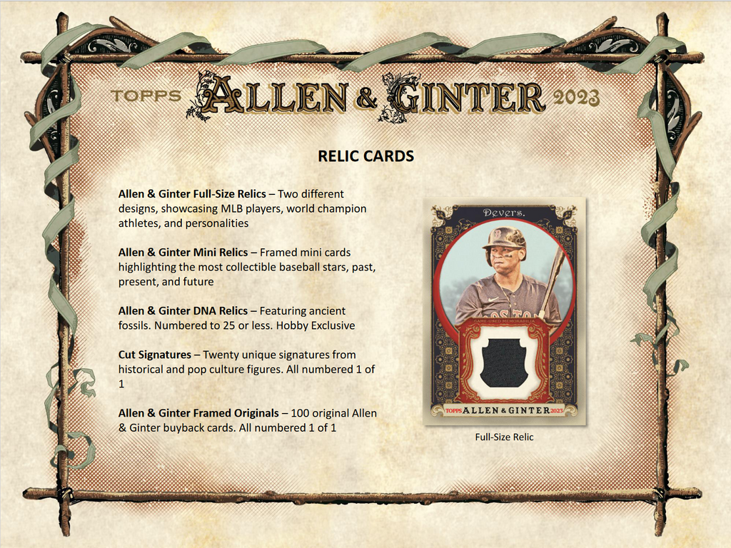 2023 Topps Allen & Ginter Baseball Hobby Box