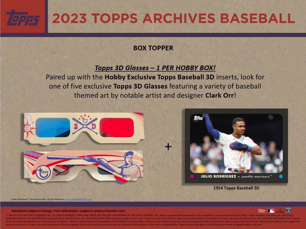 2023 Topps Archives Baseball Hobby Box