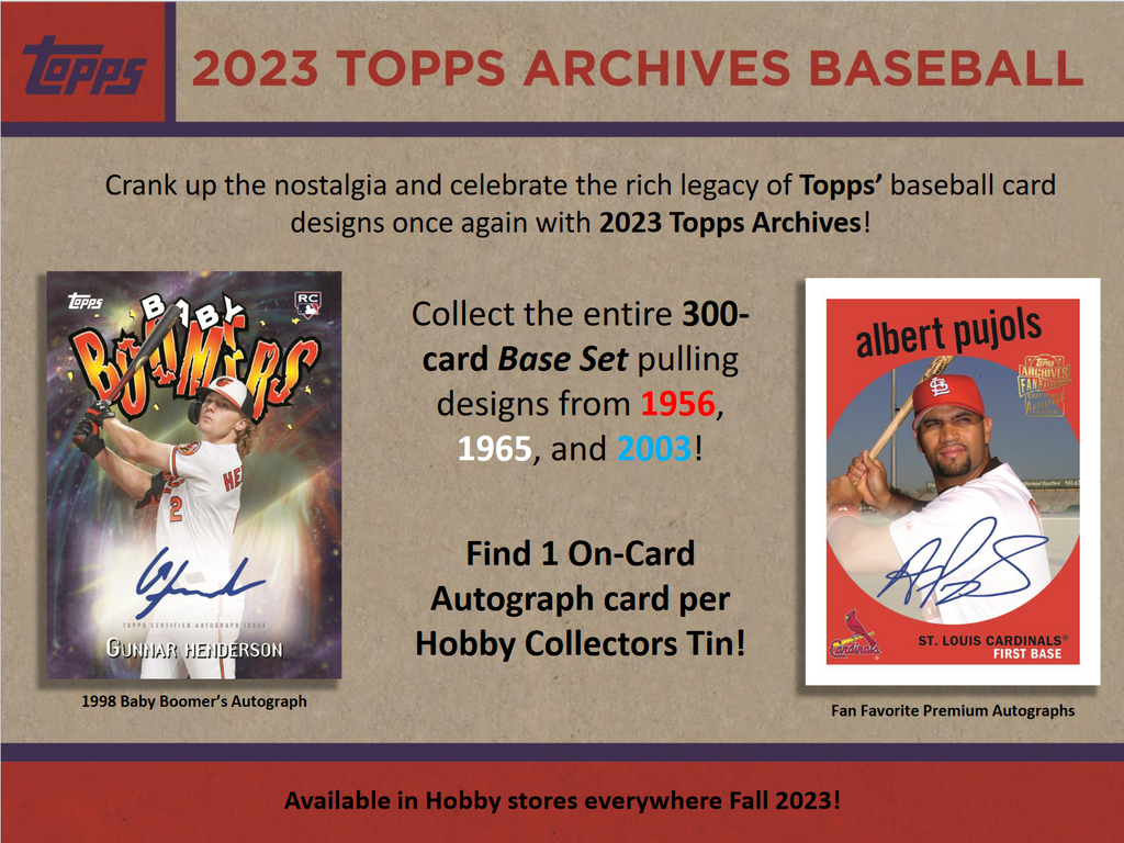 2023 Topps Archives Baseball Hobby Collector Box