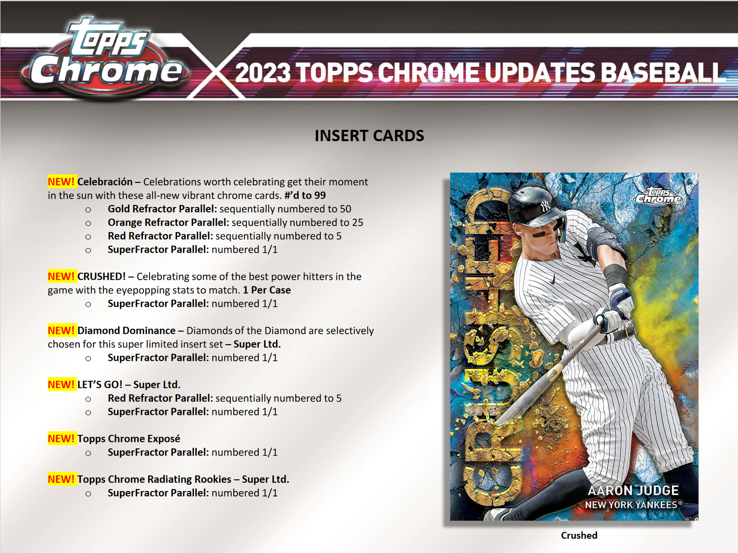 2023 Topps Chrome Update Series Baseball Hobby Box