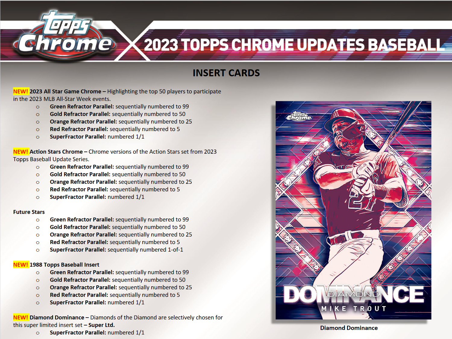2023 Topps Chrome Update Series Baseball Jumbo Box