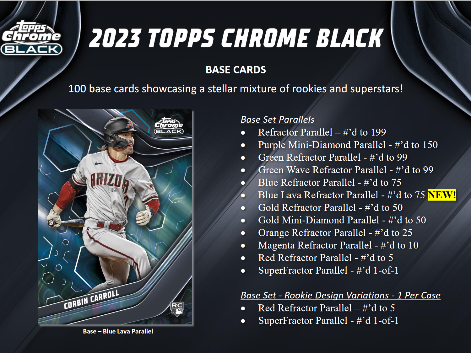 2023 Topps Chrome Black Baseball Hobby Box