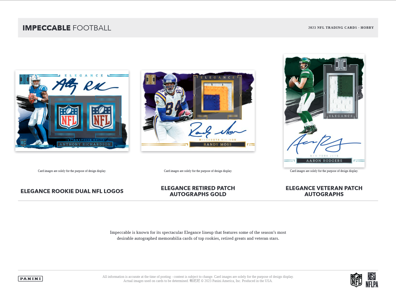 2023 Panini Impeccable Football Hobby Box