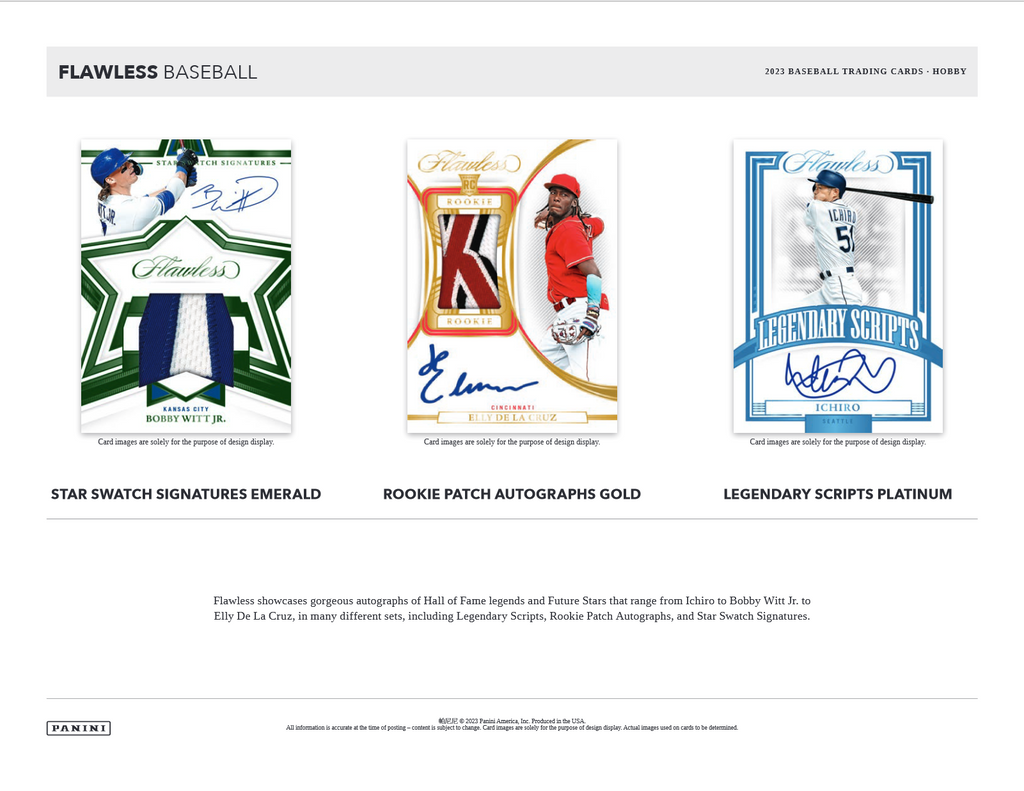 2023 Panini Flawless Baseball Hobby Box