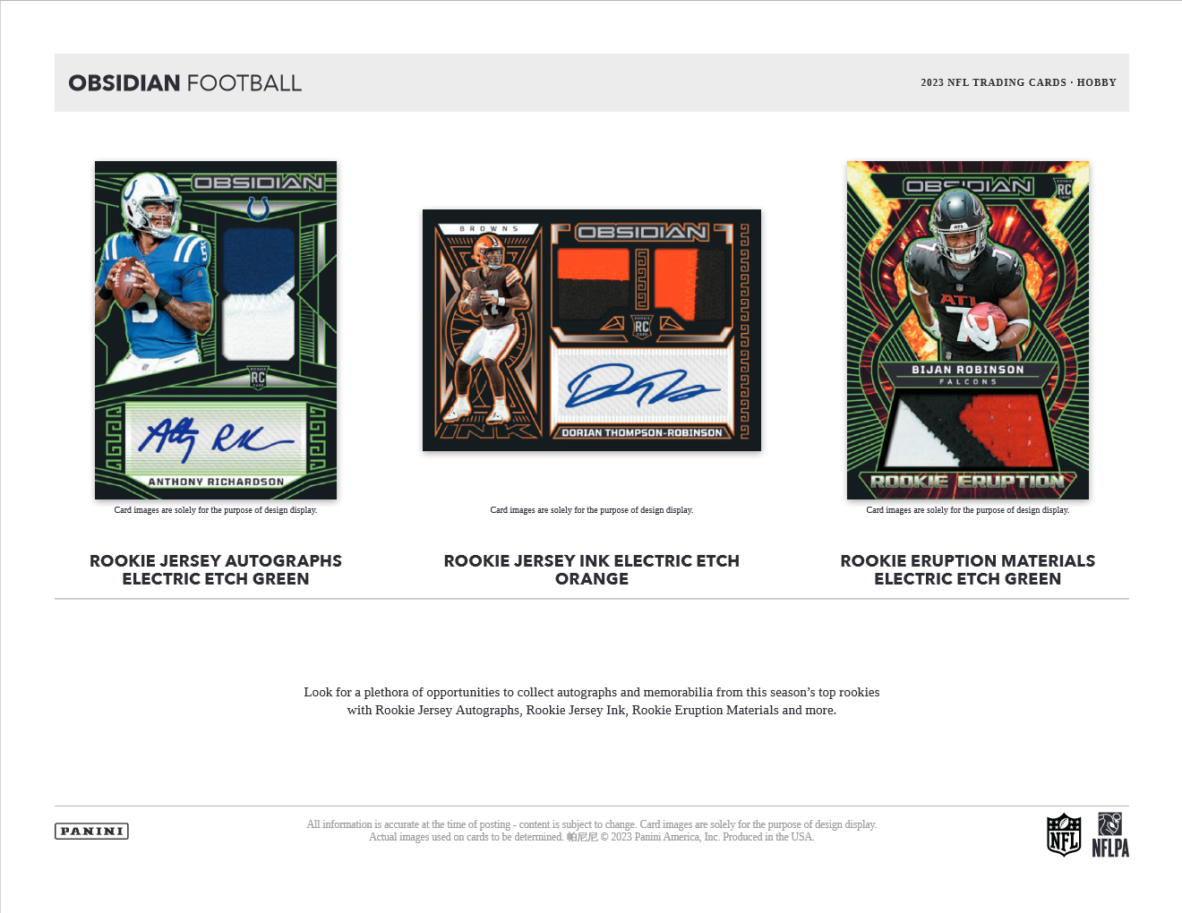 2023 Panini Obsidian Football Hobby Box