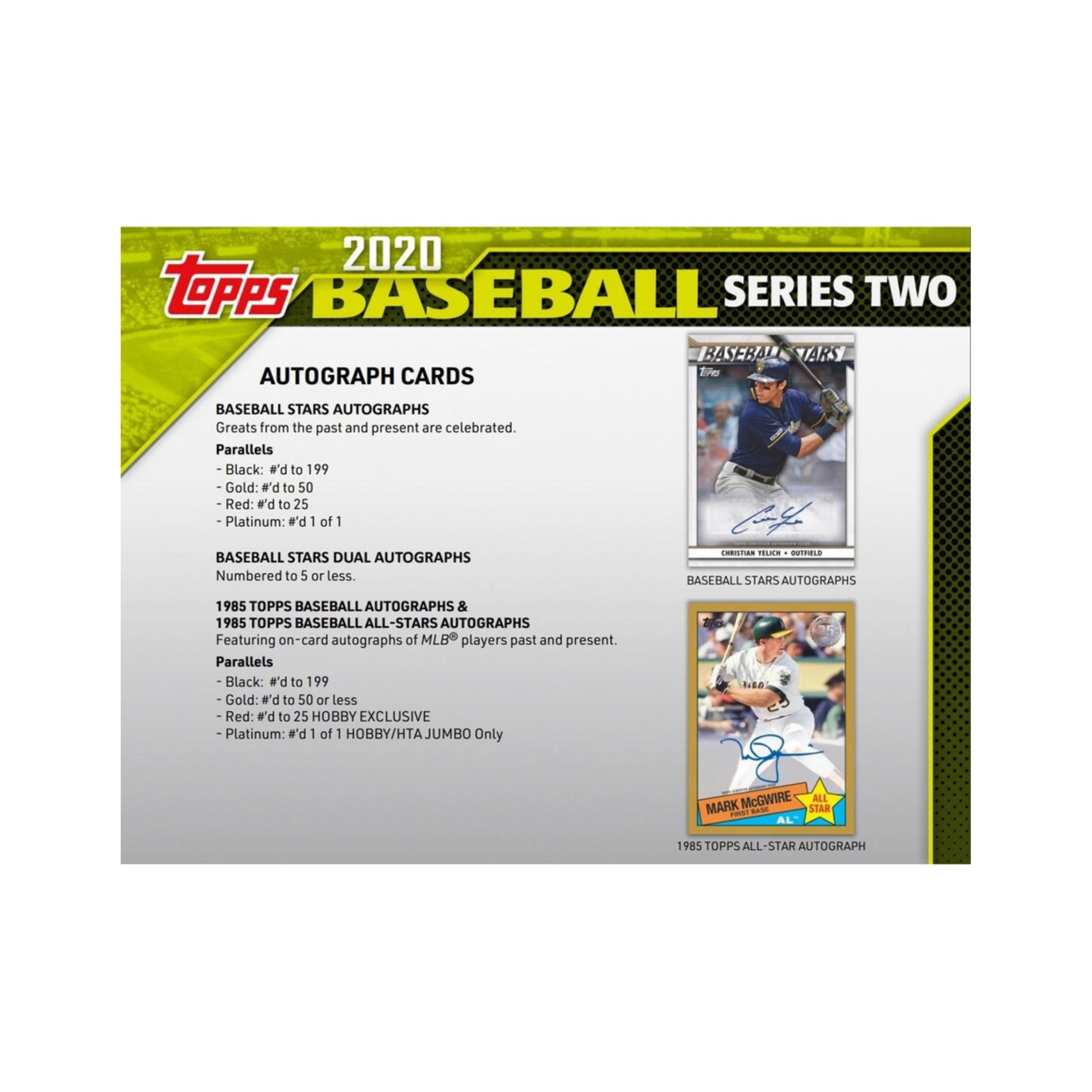 2020 Topps Series 2 Hobby Jumbo Box