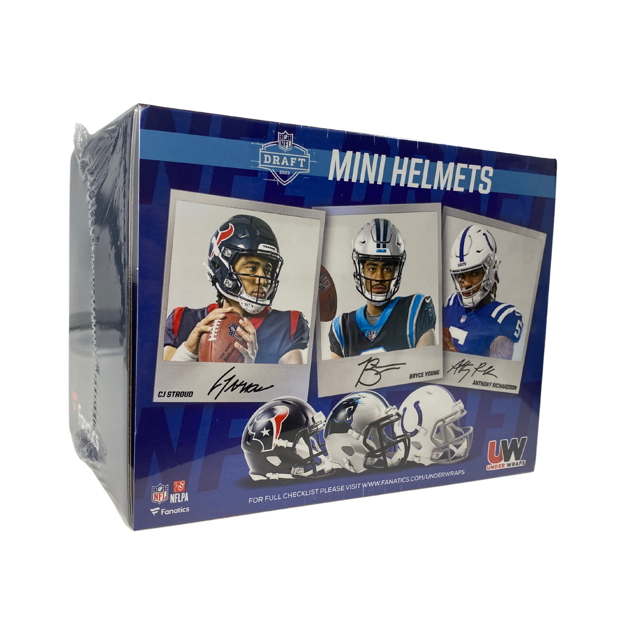 2023 Fanatics Under Wraps Autographed Mini Helmets Football Box