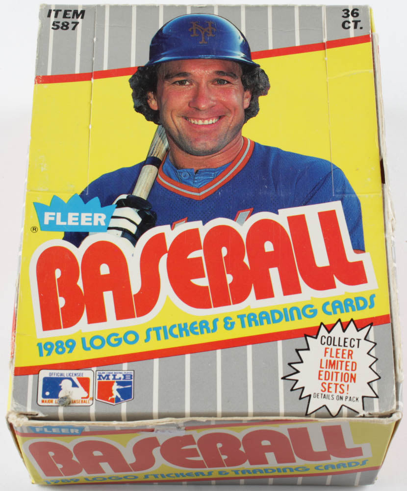 1989 Fleer Baseball Wax Pack Box